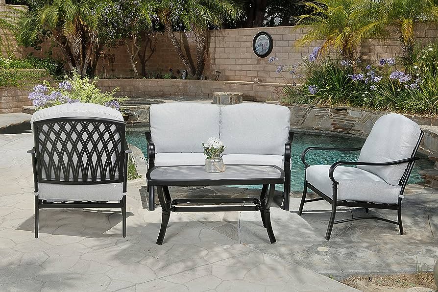 BERKELEY 4 PC DEEP SEATING SET